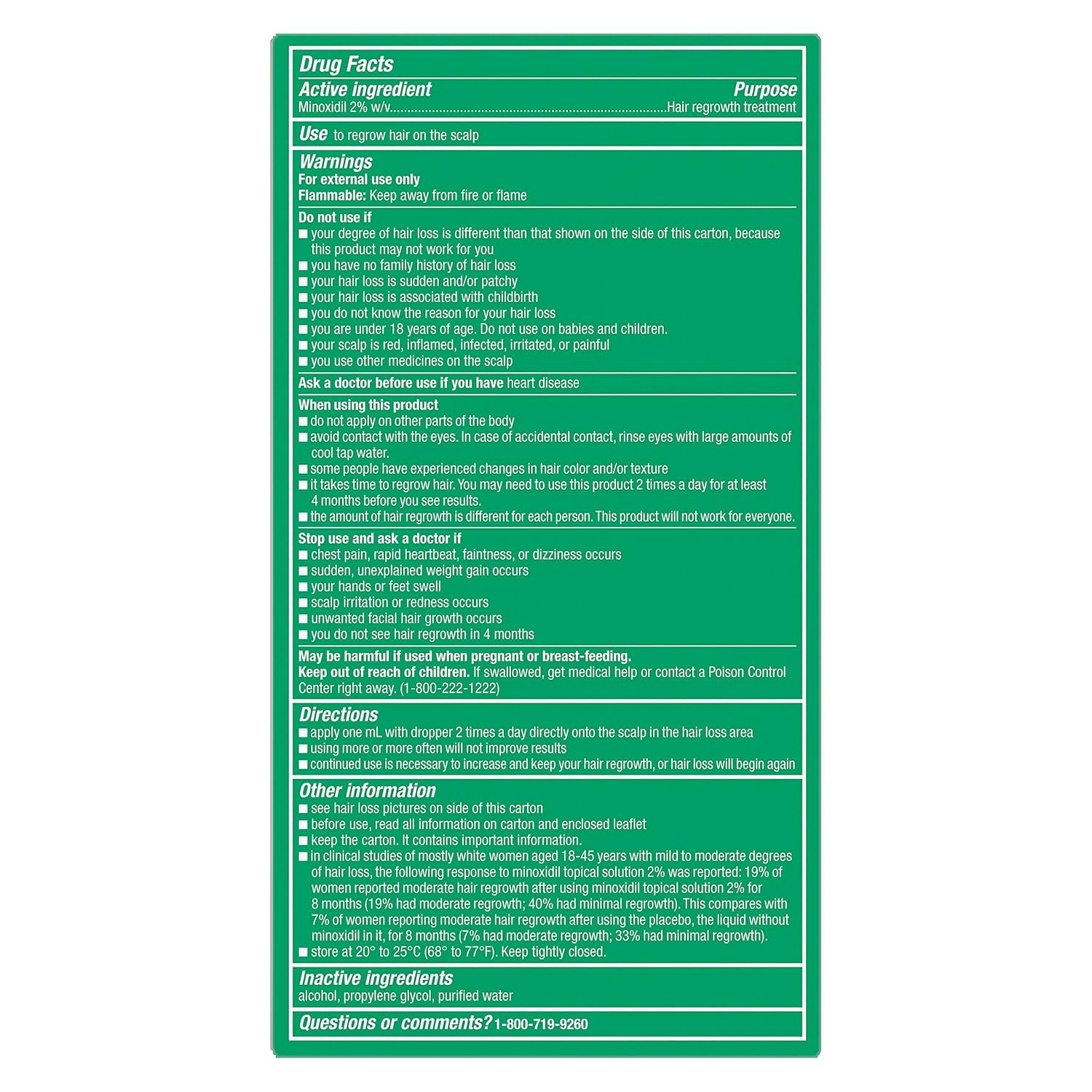 Nexxus Minoxidil Topical Solution 2% Hair Regrowth Treatment 2 oz